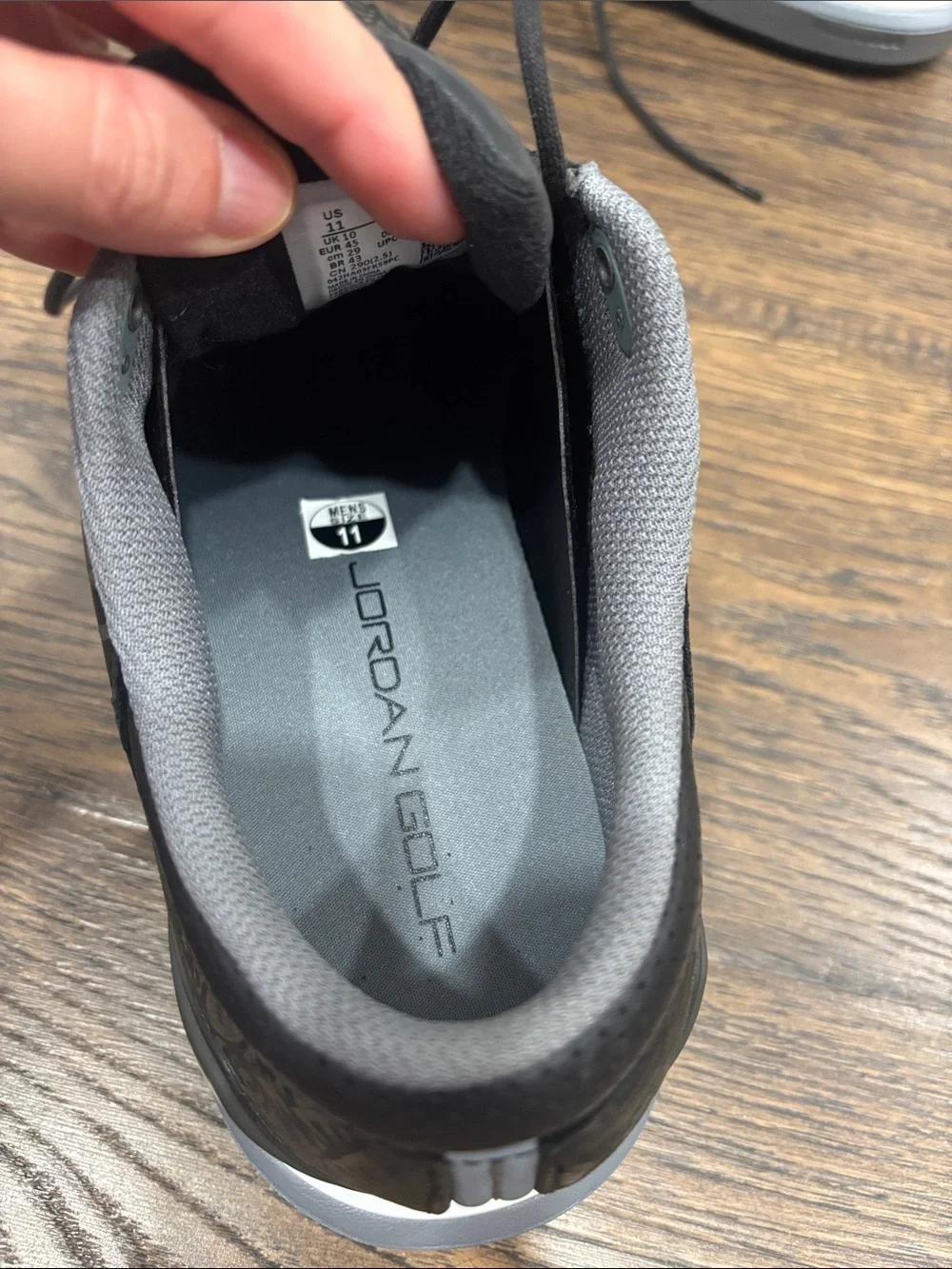 Men's Black Jordan golf shoes  - Lightweight Comfort
